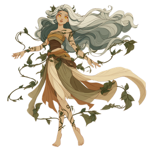 Druid Female Vinyl Car Decal Sticker – Waterproof & UV-Resistant 3.4133333333333336"