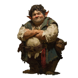 Portly Elf Innkeeper Vinyl Car Decal Sticker – Waterproof & UV-Resistant 3.4133333333333336"
