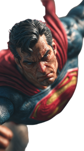 Angry Flying Superman Vinyl Car Decal Sticker – Waterproof & UV-Resistant 4.8533333333333335"