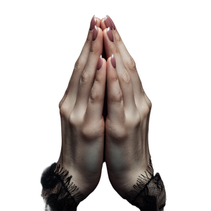Praying Hands V27 Vinyl Car Decal Sticker – Waterproof & UV-Resistant 3.4133333333333336"