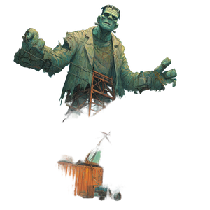 Giant Frankenstein Monster Vinyl Car Decal Sticker – Waterproof & UV-Resistant 6.826666666666667"