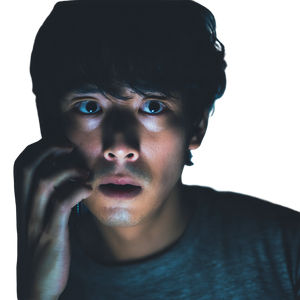 Shocked Caller Vinyl Car Decal Sticker – Waterproof & UV-Resistant 3.4133333333333336"