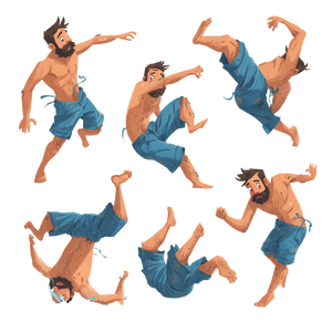 Falling Man Illustration Vinyl Car Decal Sticker – Waterproof & UV-Resistant 3.4133333333333336"