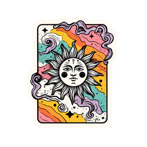 Sun Tarot Sticker Vinyl Car Decal Sticker – Waterproof & UV-Resistant 3.4133333333333336" Sun Tarot Sticker Vinyl Car Decal Sticker – Waterproof & UV-Resistant 3.4133333333333336"