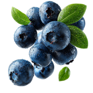 Flying Blueberries Vinyl Car Decal Sticker – Waterproof & UV-Resistant 6.826666666666667"