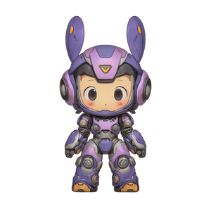 Chibi Robot Character V3 Vinyl Car Decal Sticker – Waterproof & UV-Resistant 6.826666666666667"