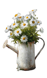 Rustic Watering Can Vinyl Car Decal Sticker – Waterproof & UV-Resistant 4.693333333333333"