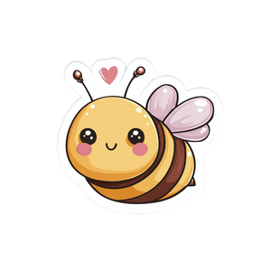 Cheerful Bee Sticker Vinyl Car Decal Sticker – Waterproof & UV-Resistant 3.4133333333333336" Cheerful Bee Sticker Vinyl Car Decal Sticker – Waterproof & UV-Resistant 3.4133333333333336"