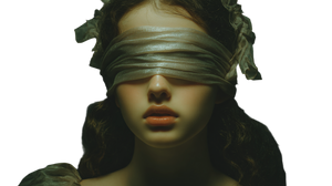 Blindfolded Teen Girl Vinyl Car Decal Sticker – Waterproof & UV-Resistant 5.4