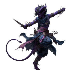 Dancing Tiefling Vinyl Car Decal Sticker – Waterproof & UV-Resistant 3.4133333333333336"