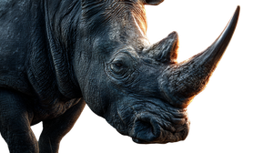 Majestic White Rhinoceros Vinyl Car Decal Sticker – Waterproof & UV-Resistant 5.4