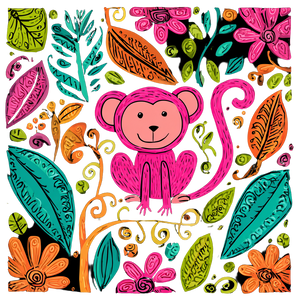 Cute Baby Monkey V6 Vinyl Car Decal Sticker – Waterproof & UV-Resistant 3.4133333333333336" Cute Baby Monkey V6 Vinyl Car Decal Sticker – Waterproof & UV-Resistant 3.4133333333333336"