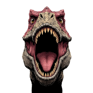 Cartoon T-Rex V7 Vinyl Car Decal Sticker – Waterproof & UV-Resistant 6.826666666666667"