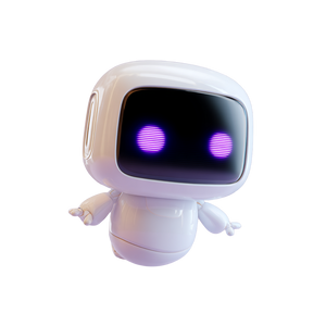 Cute Ai Robot V9 Vinyl Car Decal Sticker – Waterproof & UV-Resistant 6.826666666666667"