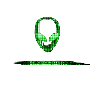 Neon Alien Error Vinyl Car Decal Sticker – Waterproof & UV-Resistant 6.826666666666667"