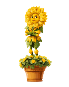 Sunflower Man V2 Vinyl Car Decal Sticker – Waterproof & UV-Resistant 4.0"