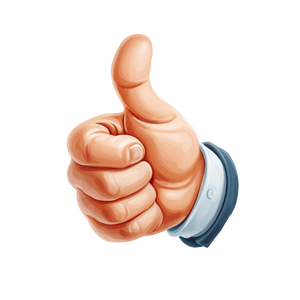 Thumb Up Cartoon Vinyl Car Decal Sticker – Waterproof & UV-Resistant 3.4133333333333336" Thumb Up Cartoon Vinyl Car Decal Sticker – Waterproof & UV-Resistant 3.4133333333333336"