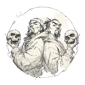 Dramatic Gang Duo Vinyl Car Decal Sticker – Waterproof & UV-Resistant 6.826666666666667"