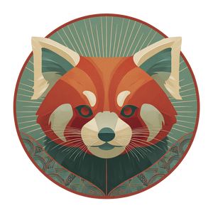 Red Panda Art V4 Vinyl Car Decal Sticker – Waterproof & UV-Resistant 3.4133333333333336"