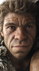 Neanderthal Male Portrait Vinyl Car Decal Sticker – Waterproof & UV-Resistant 9.706666666666667"