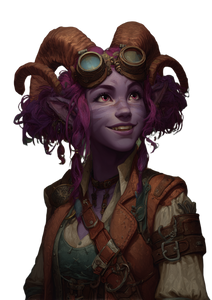 Purple Tiefling Portrait V2 Vinyl Car Decal Sticker – Waterproof & UV-Resistant 4.373333333333333"