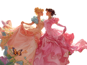 Pink Princess Waltz Vinyl Car Decal Sticker – Waterproof & UV-Resistant 6.1866666666666665"