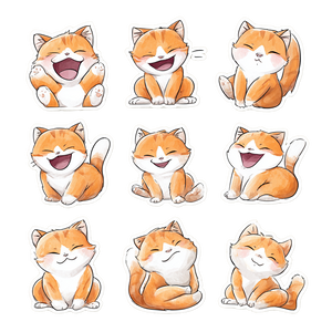 Cute Ginger Kittens Vinyl Car Decal Sticker – Waterproof & UV-Resistant 3.4133333333333336" Cute Ginger Kittens Vinyl Car Decal Sticker – Waterproof & UV-Resistant 3.4133333333333336"