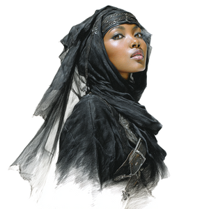 Medieval African Princess Vinyl Car Decal Sticker – Waterproof & UV-Resistant 3.4133333333333336" Medieval African Princess Vinyl Car Decal Sticker – Waterproof & UV-Resistant 3.4133333333333336"