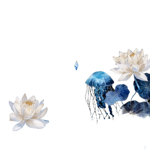 Starry Jellyfish Scene Vinyl Car Decal Sticker – Waterproof & UV-Resistant 3.4133333333333336"