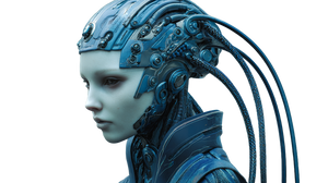 Evil Cyborg Queen Vinyl Car Decal Sticker – Waterproof & UV-Resistant 5.4