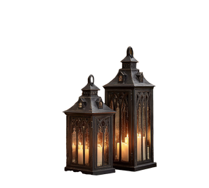 Haunted Lanterns Vinyl Car Decal Sticker – Waterproof & UV-Resistant 6.826666666666667"