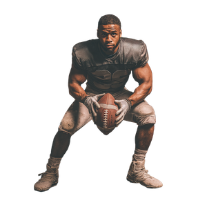 Football Player Mechanics Vinyl Car Decal Sticker – Waterproof & UV-Resistant 3.4133333333333336"
