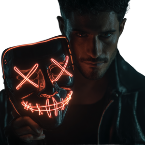 Cyberpunk Mask Portrait Vinyl Car Decal Sticker – Waterproof & UV-Resistant 3.4133333333333336"