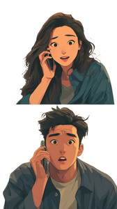 Dramatic Phone Call V2 Vinyl Car Decal Sticker – Waterproof & UV-Resistant 4.8533333333333335"