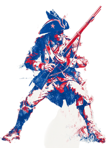 Patriotic Minuteman Vinyl Car Decal Sticker – Waterproof & UV-Resistant 8.213333333333333"
