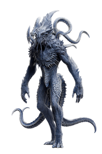 Aquatic Monster Sculpture Vinyl Car Decal Sticker – Waterproof & UV-Resistant 4.4