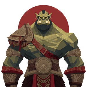 Muscle Bound Orc Vinyl Car Decal Sticker – Waterproof & UV-Resistant 3.4133333333333336"