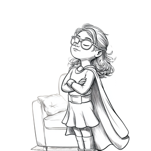 Superhero Pose V4 Vinyl Car Decal Sticker – Waterproof & UV-Resistant 3.4133333333333336"