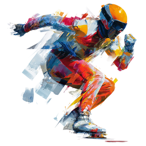 Olympic Athlete Vinyl Car Decal Sticker – Waterproof & UV-Resistant 6.826666666666667"