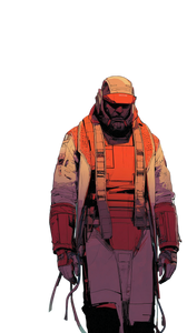 Futuristic Melancholic Man Vinyl Car Decal Sticker – Waterproof & UV-Resistant 4.8533333333333335"