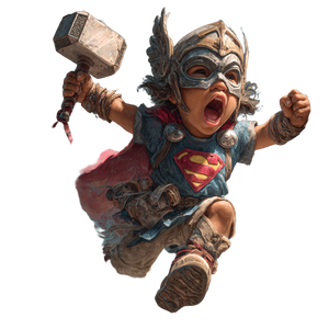 Mini Superhero Boy Vinyl Car Decal Sticker – Waterproof & UV-Resistant 3.4133333333333336"