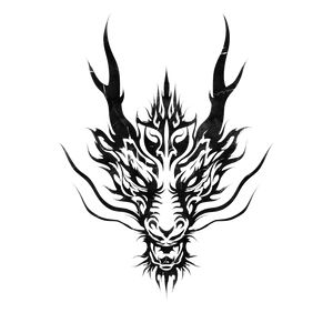 Fierce Eastern Dragon Vinyl Car Decal Sticker – Waterproof & UV-Resistant 3.4133333333333336"