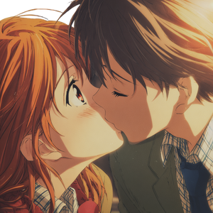 Anime Kissing Couple Vinyl Car Decal Sticker – Waterproof & UV-Resistant 3.4133333333333336"