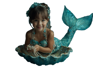 Ariel-Themed Child Photo Vinyl Car Decal Sticker – Waterproof & UV-Resistant 3.0933333333333333"
