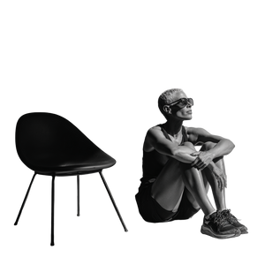 Athlete Seated Vinyl Car Decal Sticker – Waterproof & UV-Resistant 6.826666666666667"