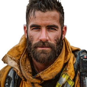 Attractive Firefighter V3 Vinyl Car Decal Sticker – Waterproof & UV-Resistant 3.4133333333333336"
