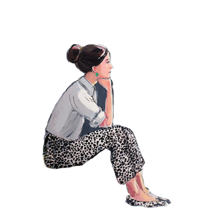 Preppy Chinoiserie Doodle Vinyl Car Decal Sticker – Waterproof & UV-Resistant 3.4133333333333336"