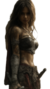 Female Warrior V13 Vinyl Car Decal Sticker – Waterproof & UV-Resistant 9.706666666666667"
