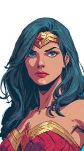 Wonder Woman Illustration V4 Vinyl Car Decal Sticker – Waterproof & UV-Resistant 4.8533333333333335"