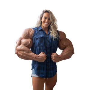 Colossal Bodybuilder Woman V2 Vinyl Car Decal Sticker – Waterproof & UV-Resistant 3.4133333333333336"